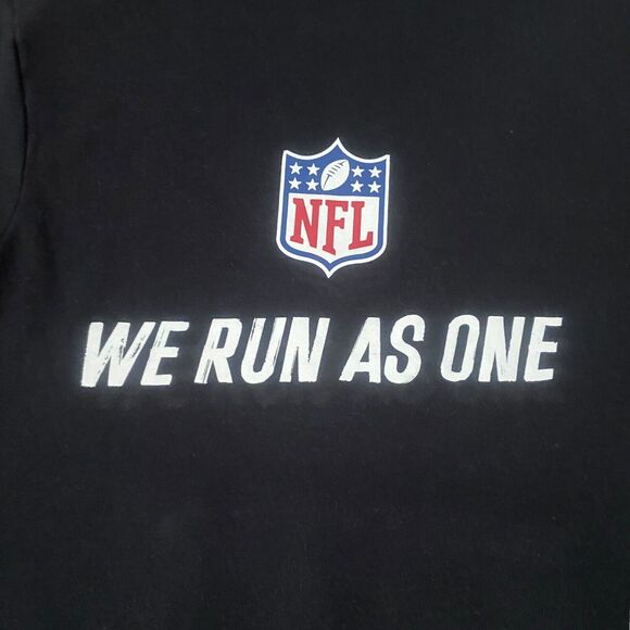 Mitchell & Ness NFL Black Pullover Hoodie Men's Size L Long Sleeve WE RUN AS ONE - Picture 5 of 11